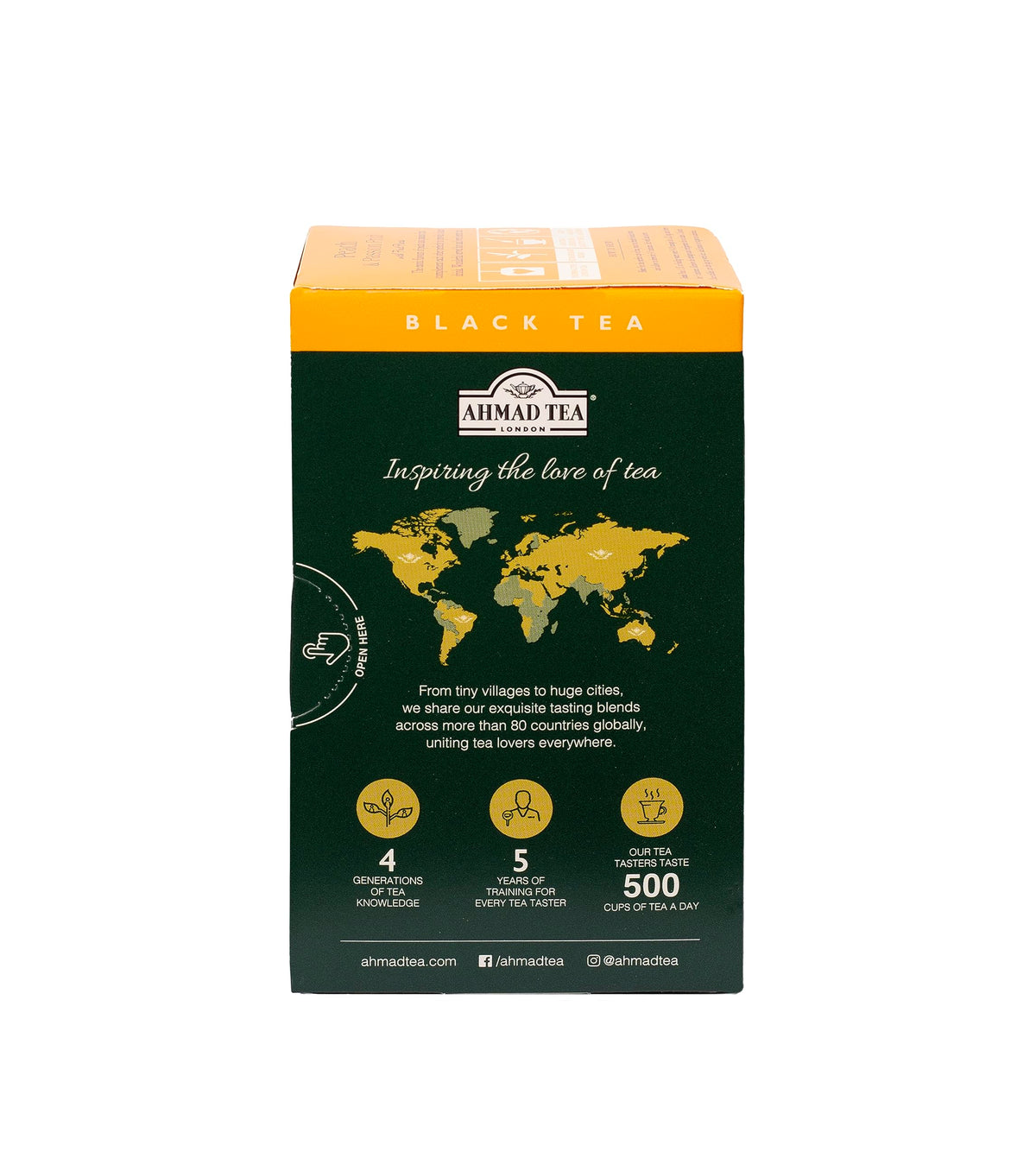 Ahmad Tea Black Tea, Peach And Passion Fruit Teabags, 20 ct (Pack Of 6) - Caffeinated And Sugar-Free