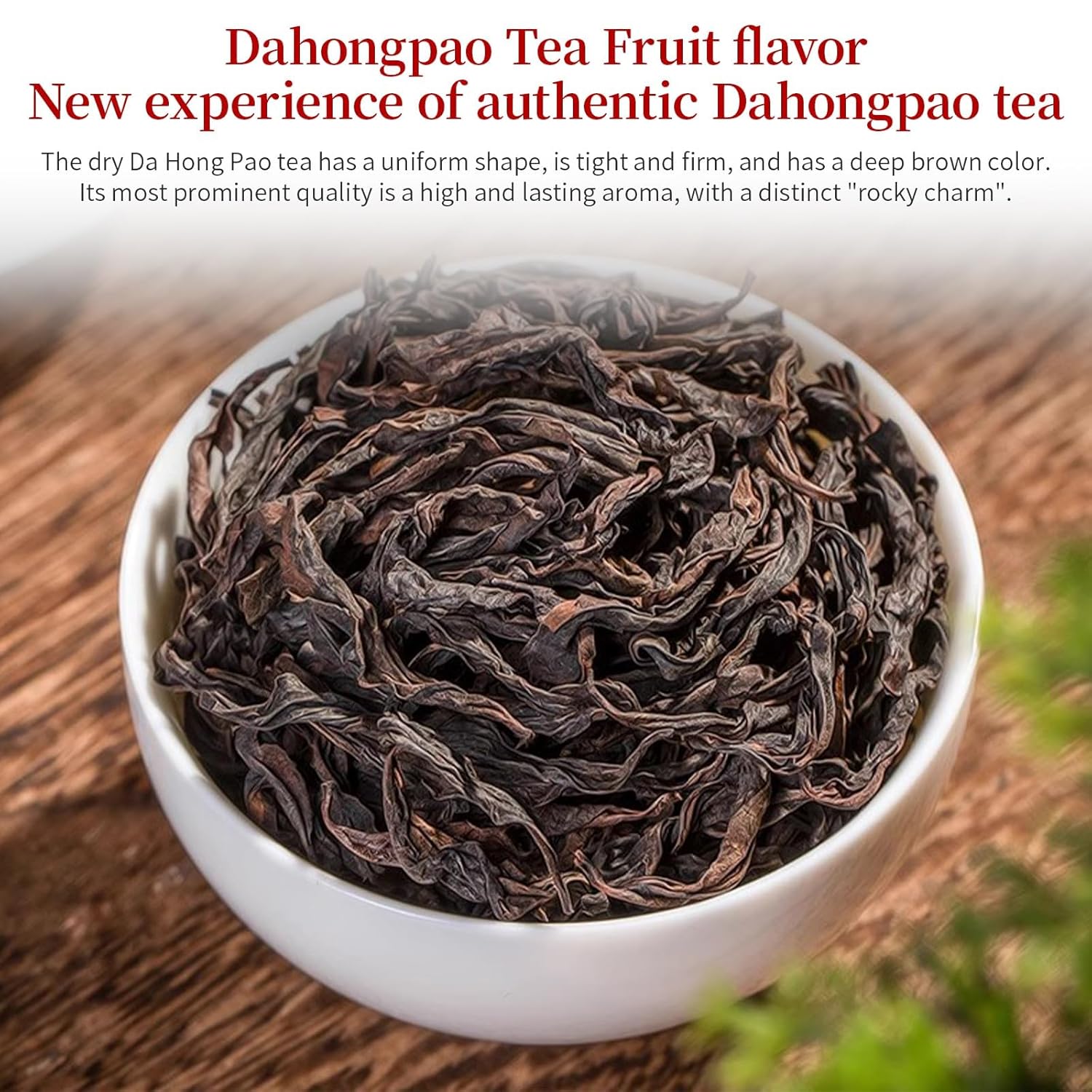 CHADUO Dahongpao Oolong Tea 4.23oz/120g Big Red Robe Tea Da Hong Pao Loose Leaf Chinese High Mountain Wu Long Tea, Strong Floral Flavor, Top Grade 特级大红袍 武夷正岩茶 乌龙茶