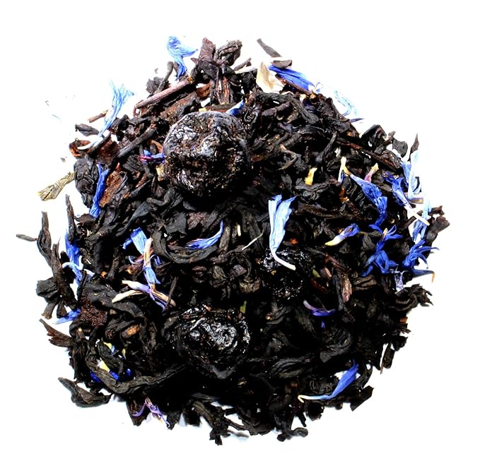 Nelson's Tea Earl Grey Sampler Pack Tea - Loose Leaf Tea Sampler - A Portrait of Earl Grey, Blueberry EarlGrey, Lavender EarlGrey, Raspberry Earl'Grey, Vanilla Caramel Earl'Grey - 2 Oz Sizes