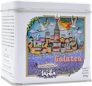 Lazika Earl Grey Tea, 7.05 Oz Loose Leaf Tea, English Breakfast Tea, Tea Gift Set for Tea Lovers