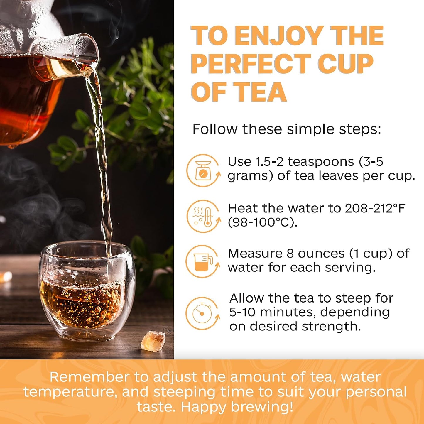 PRIME TEA - Fruit Tea Sampler Set - Assorted Variety Fruit Tea Box with Herbal, Fruit and Spices Loose Leaf Tea Blends, Flavorful Assortment - 6 Samplers - Favorites - Up to 150 Cups | 12 Ounce