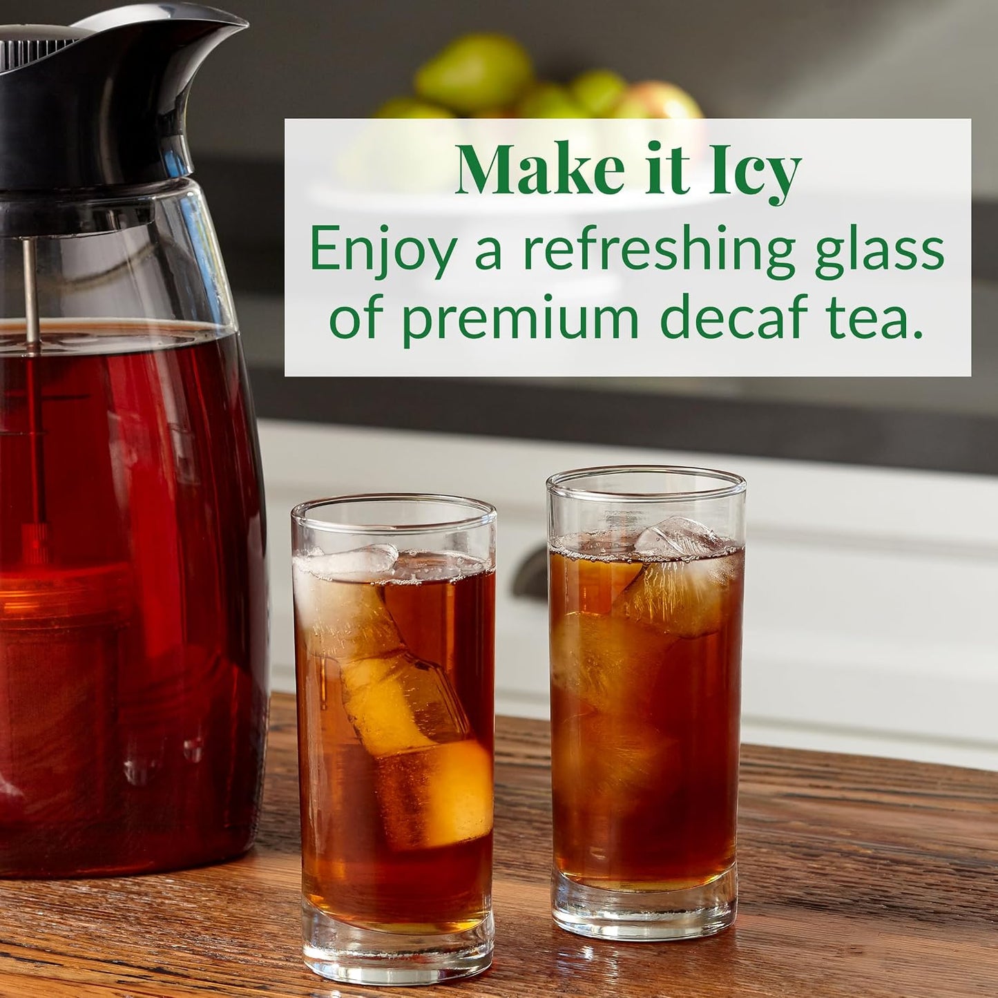 The Republic of Tea Decaf Vanilla Almond Black Tea, 50 Count | Suited to later-day sipping. Brisk and full-bodied with notes of soft sweetness. Gluten Free and Carb Free.