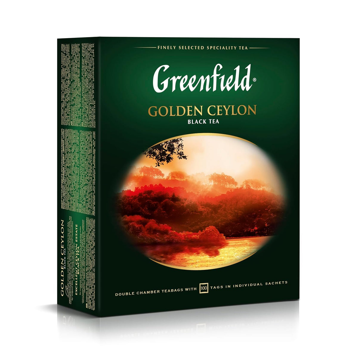 Greenfield Golden Ceylon Black Tea, 100 Tea Bags