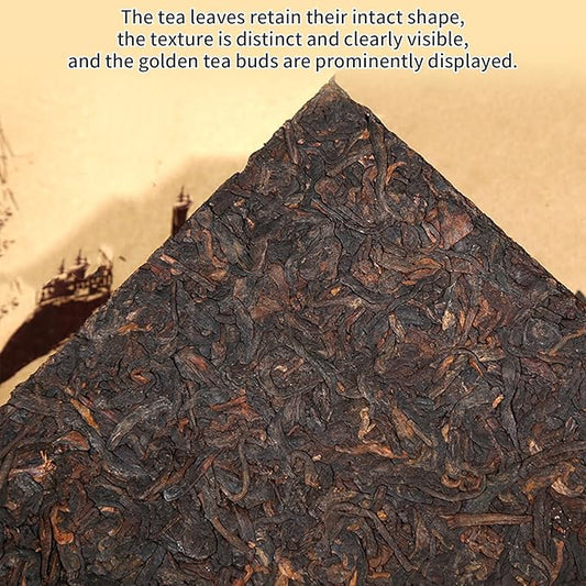 Yuexi Ripe Puerh Tea Brick Premium Pu-erh Tea Aged 10 Years Fermented Pu Erh Tea Cake Yunnan Puer Black Tea 500g 普洱茶 中国茶 云南普洱茶