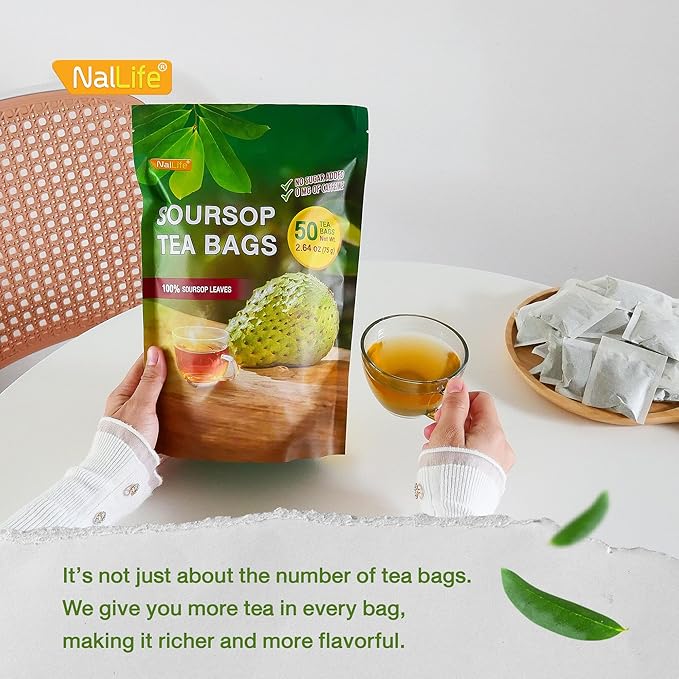 NalLife Soursop Leaves Tea pack of 50 Tea Bags
