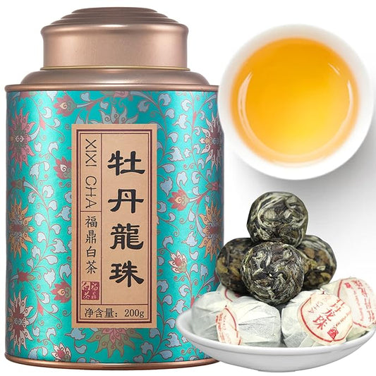XIXICHA White Tea White Peony Tea 2013 Old White Tea Chinese Tea Fuding Dragon Pearls Tea7oz bai mu dan tea planting-Rich in antioxidants 白茶 白牡丹茶