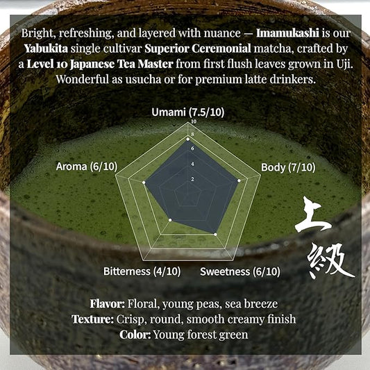 Origin Uji Superior Ceremonial Grade Matcha Powder, Yabukita Single Cultivar, First Harvest, Shade-Grown
