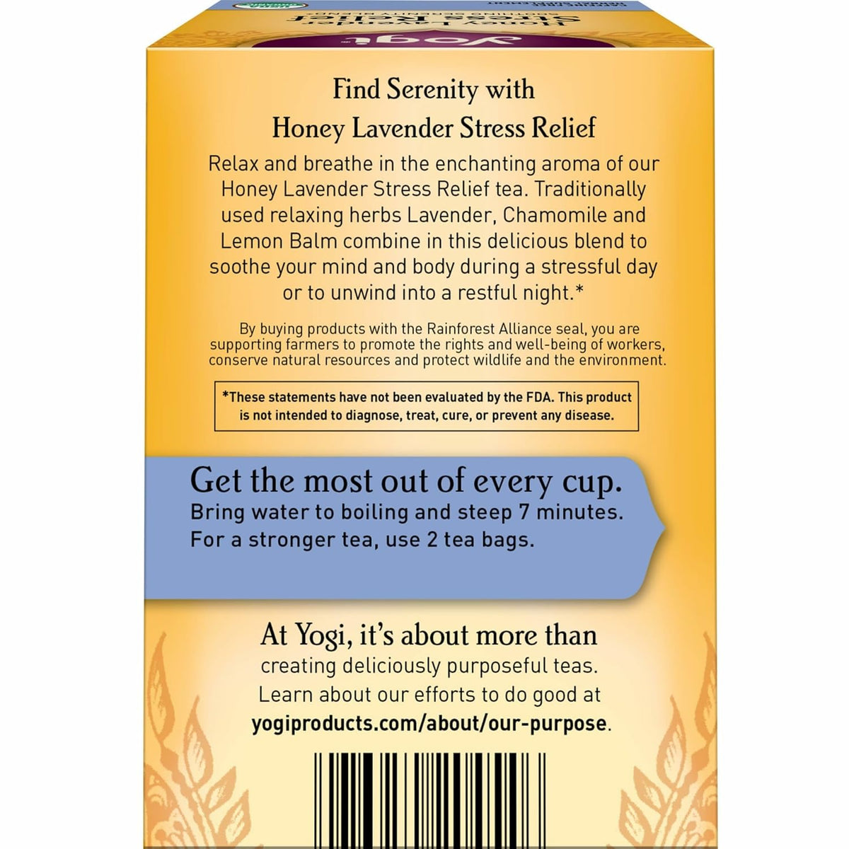 Yogi Honey Lavender Stress Relief Tea