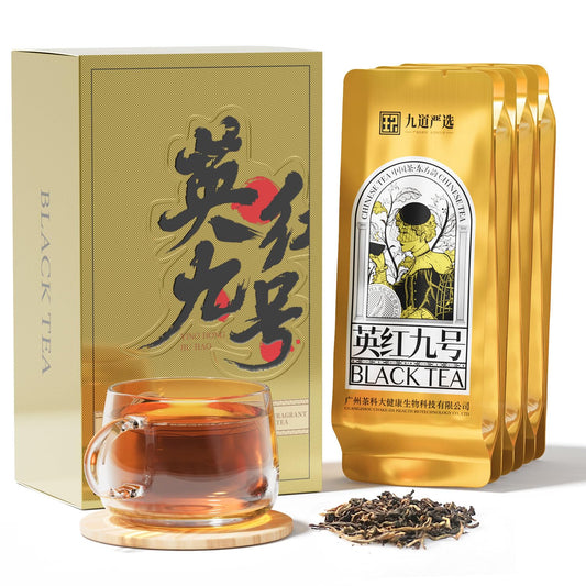 Jonhoy Black Tea Loose Leaf, Black Tea with a Nice Aroma and Full-bodied Flavor, Rich, Smooth, Tea Gift with 6 Pack Premium Tea Sampler