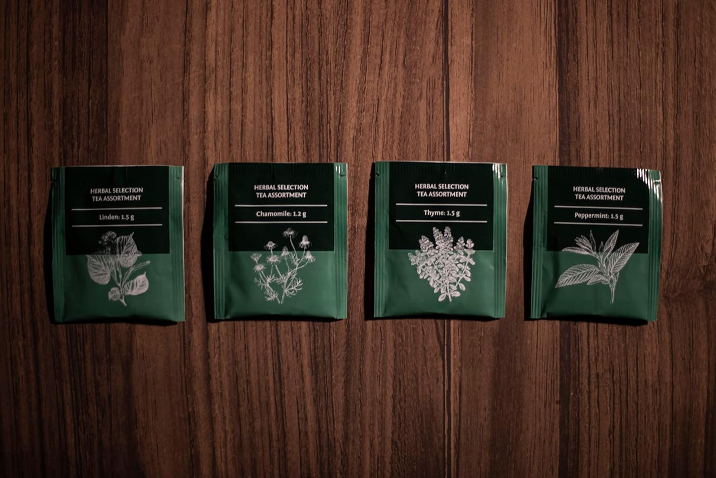 ACORUS Herbal Selection Tea Set, Natural Herbal Tea Variety Pack, Assorted Tea Box, Tea Gift Set of 4 Different Teas, Herbal Tea Sampler of 56 Tea Bags Individually Wrapped