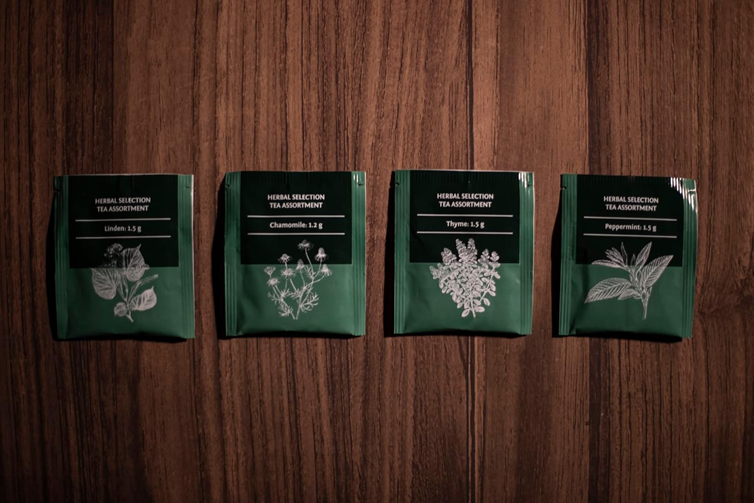 ACORUS Herbal Selection Tea Set, Natural Herbal Tea Variety Pack, Assorted Tea Box, Tea Gift Set of 4 Different Teas, Herbal Tea Sampler of 56 Tea Bags Individually Wrapped