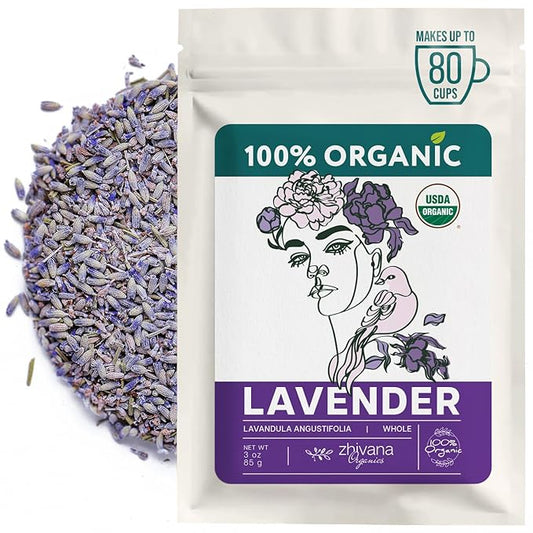 Culinary Lavender Flowers Organic - Dried Food Grade Lavender for Drinks, Cooking & Baking - Edible & Aromatic – Té de Lavanda Natural