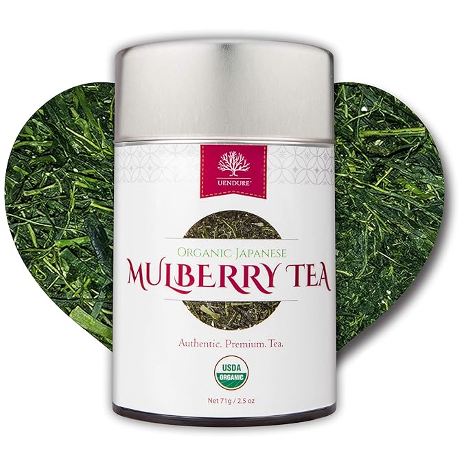 Mulberry Loose Leaf Herbal Tea - 100% USDA Certified Organic, Authentic Japanese Premium Tea, SuperFood, Caffeine Free, Great Nighttime Tea