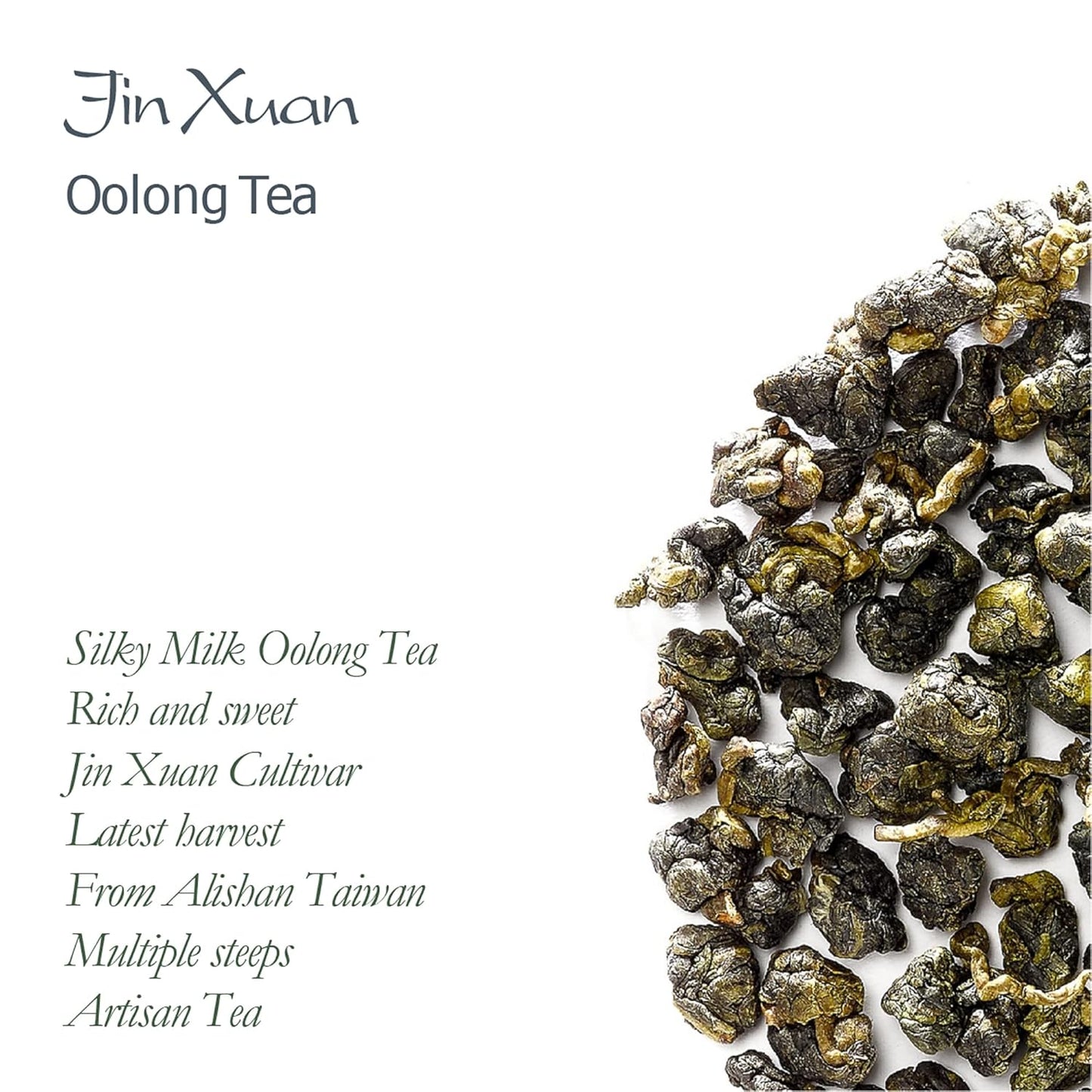 Jin Xuan Oolong Tea From Taiwan - Jinxuan Loose Leaf Tea - Taiwanese Green Oolong Tea 50g
