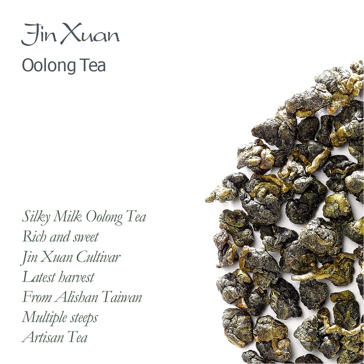 Jin Xuan Oolong Tea From Taiwan - Jinxuan Loose Leaf Tea - Taiwanese Green Oolong Tea 50g