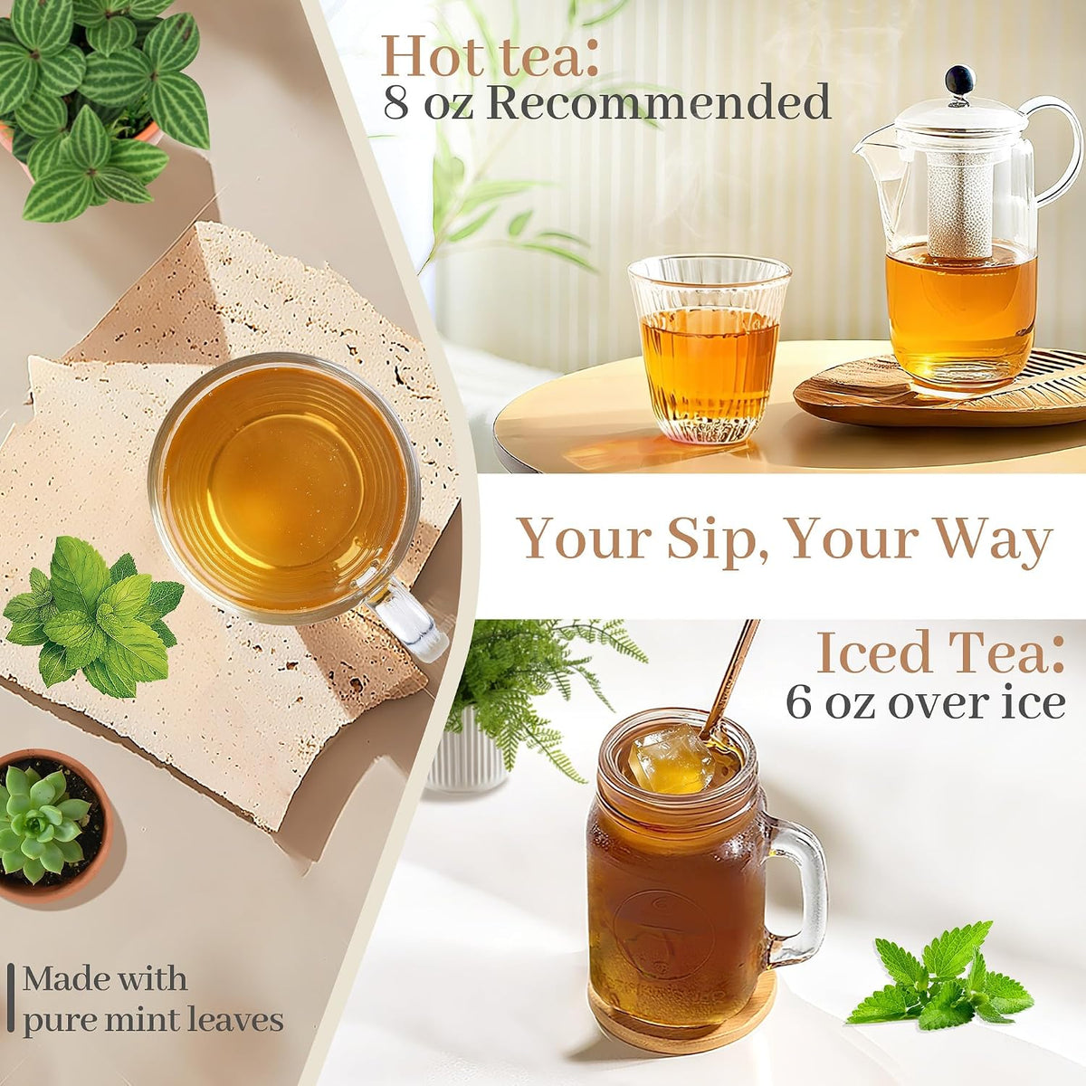 Johou Peppermint Herbal Tea Pods for all Keurig & K-Cup Brewer