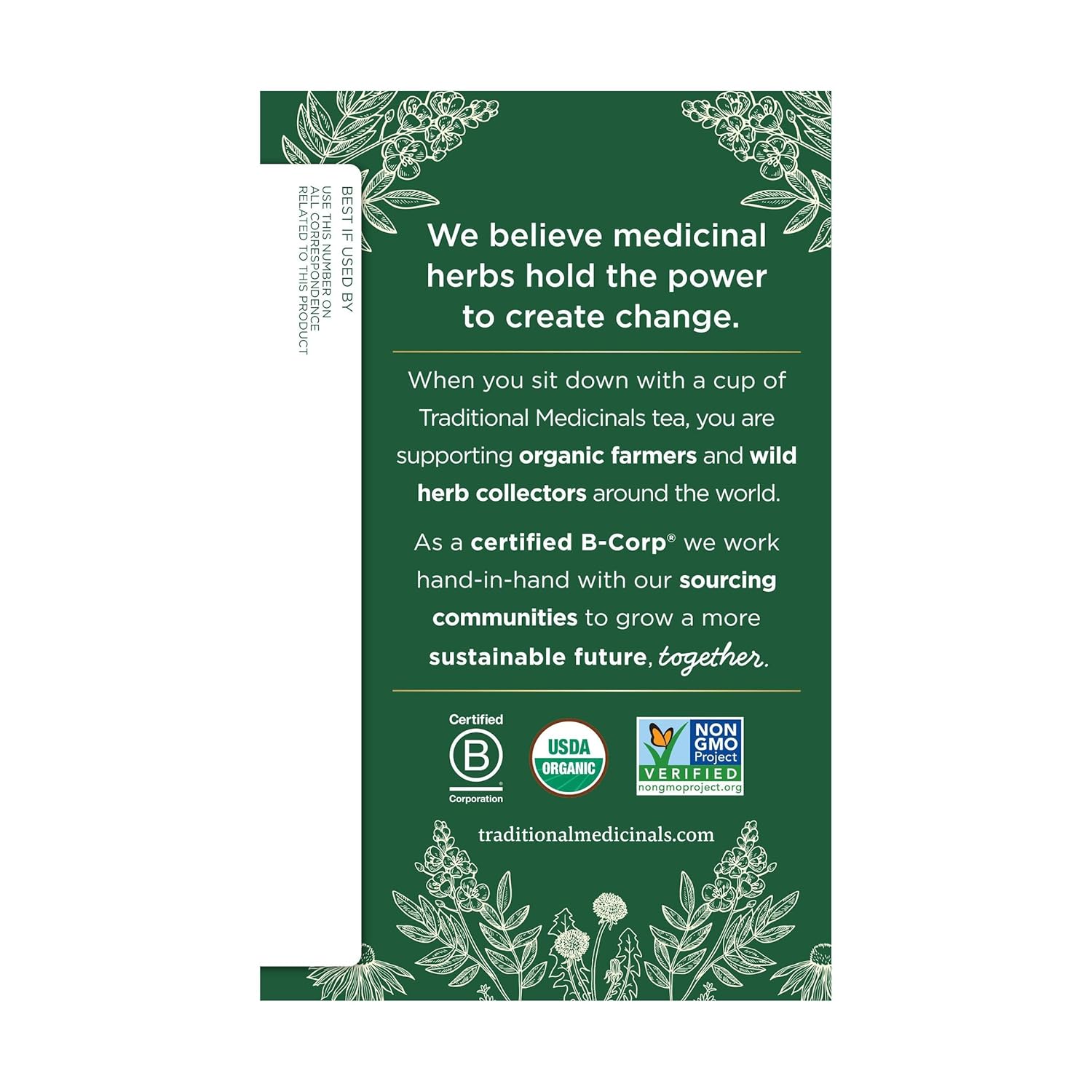 Traditional Medicinals Organic Chamomile with Lavender Herbal Tea, 16 Tea Bags (Pack of 1)