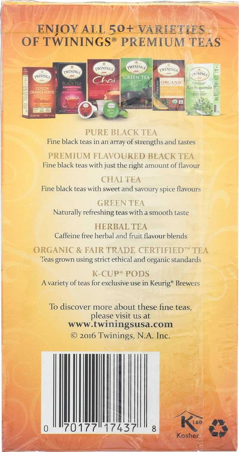 Twinings Extra Bold Earl Grey Black Tea, 1.41 Ounce