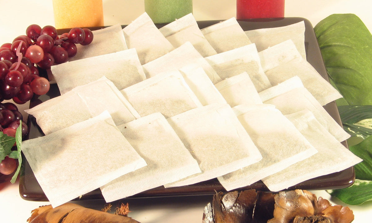 Special Tea 100 Empty Tea Bags 2.5” x 2.75” White Compostable, These Heat Sealable Tea Infuser for Loose Tea Herbs are