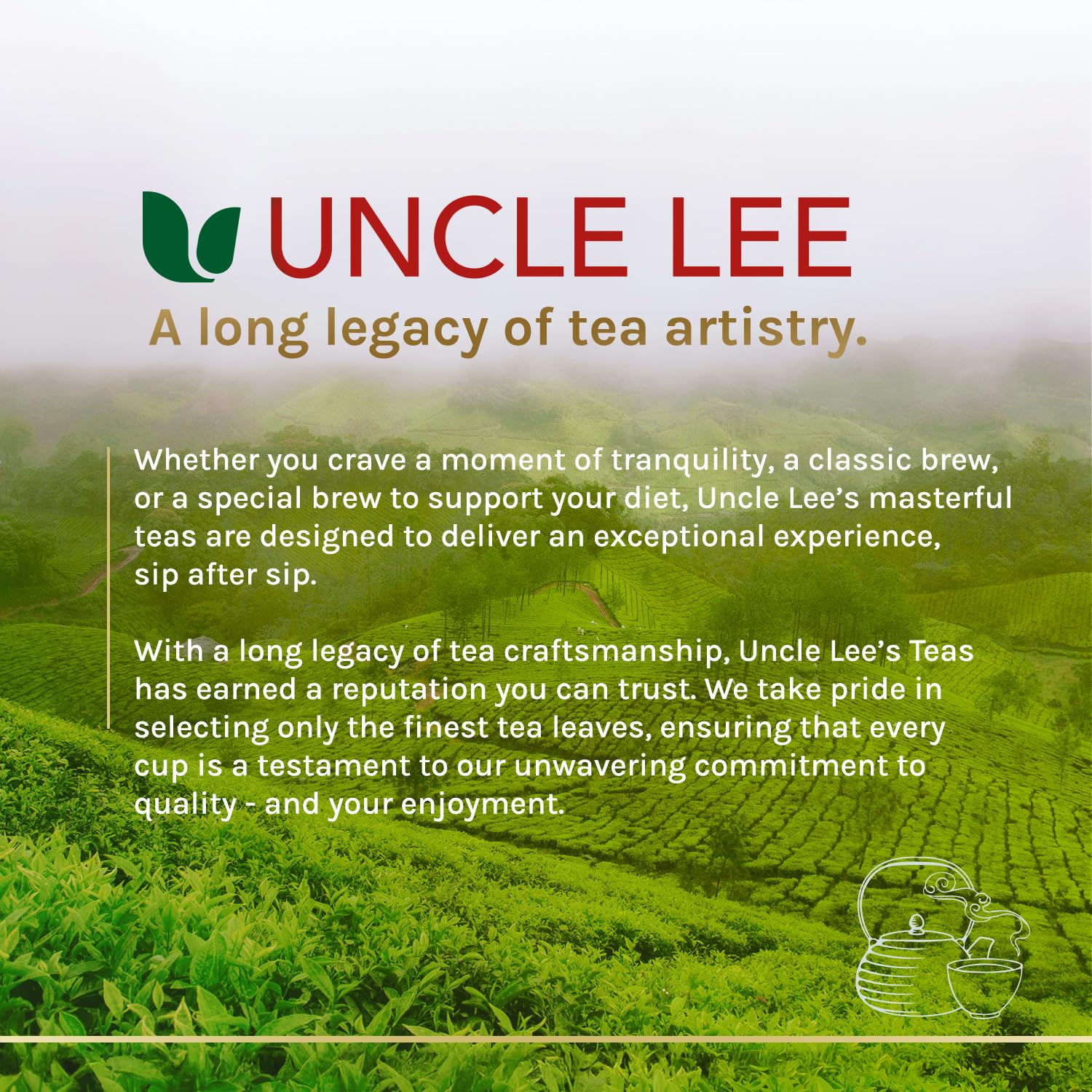 Uncle Lee's Organic Oolong Tea Bags, 40 Count – Antioxidant-Rich, Antioxidant-Rich, Smooth & Balanced