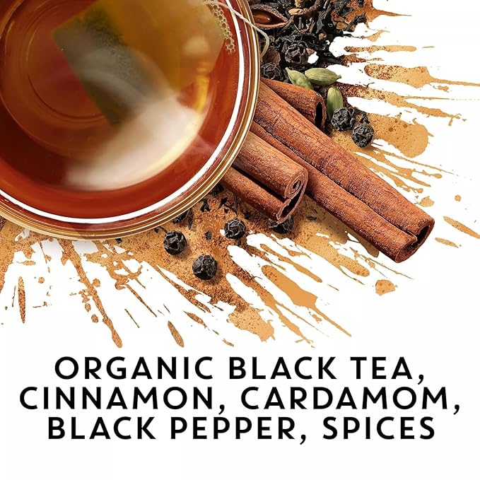 Tazo Awake English Breakfast & Chai Tea Bundle, 32 Tea Bags Total, Pack of 2