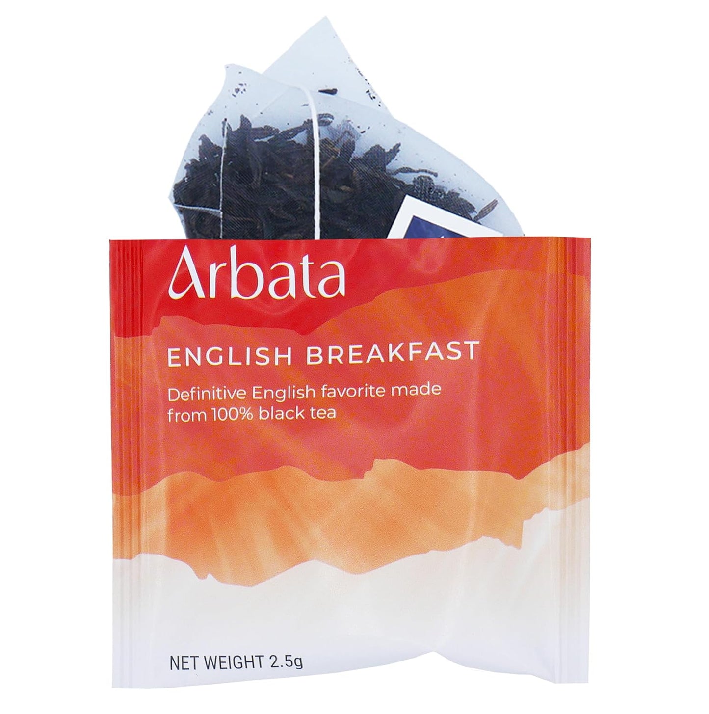 Arbata English Breakfast Tea, 24 Pyramid Tea Bags – Artisanal High Caffeine Black Tea, Robust & Full-Bodied Classic English Breakfast Tea Sachets