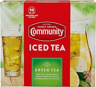 Community Coffee Green Tea Bags, Individual Size, 48 Count (Pack of 1)