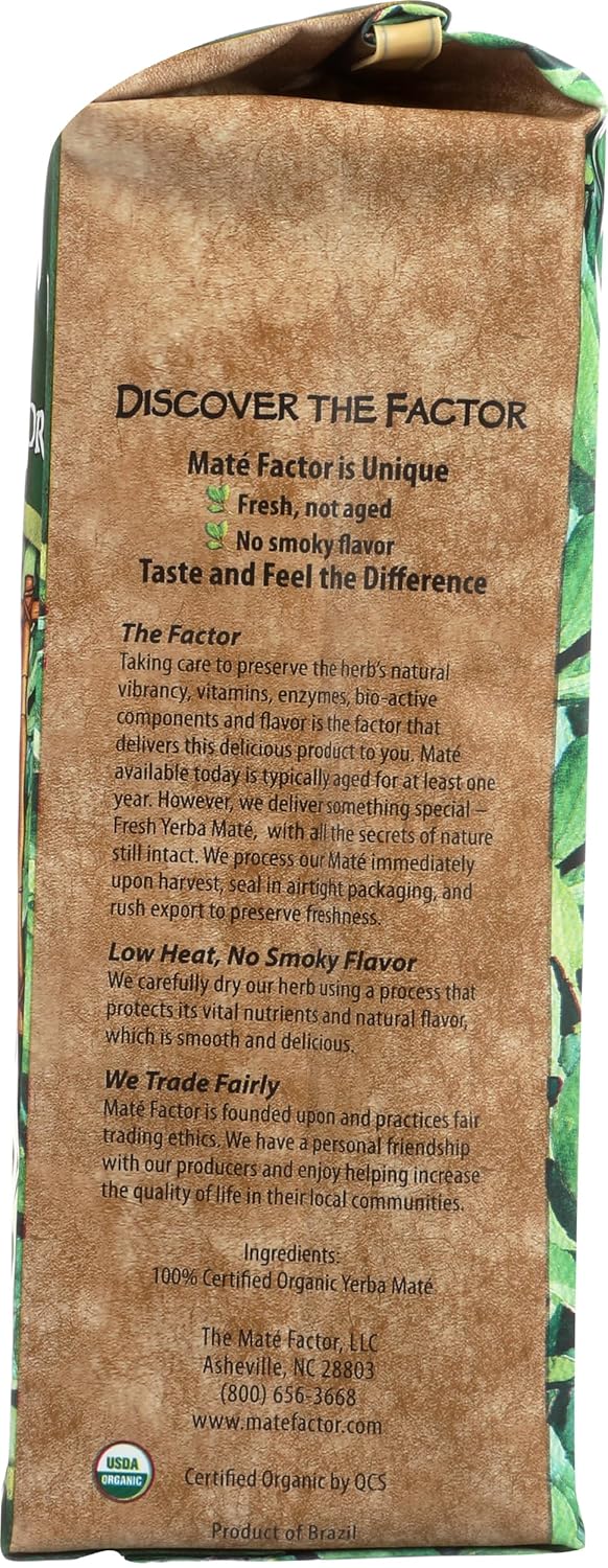 THE MATE FACTOR Organic Fresh Green Yerba Mate, 12 OZ