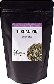 Ti Kuan Yin Oolong, Loose Leaf Tea - Caffeinated, Pure Taiwan, Unflavored | bulk 8oz, 80-100 cups | The Spice Hut, First Sip of Tea