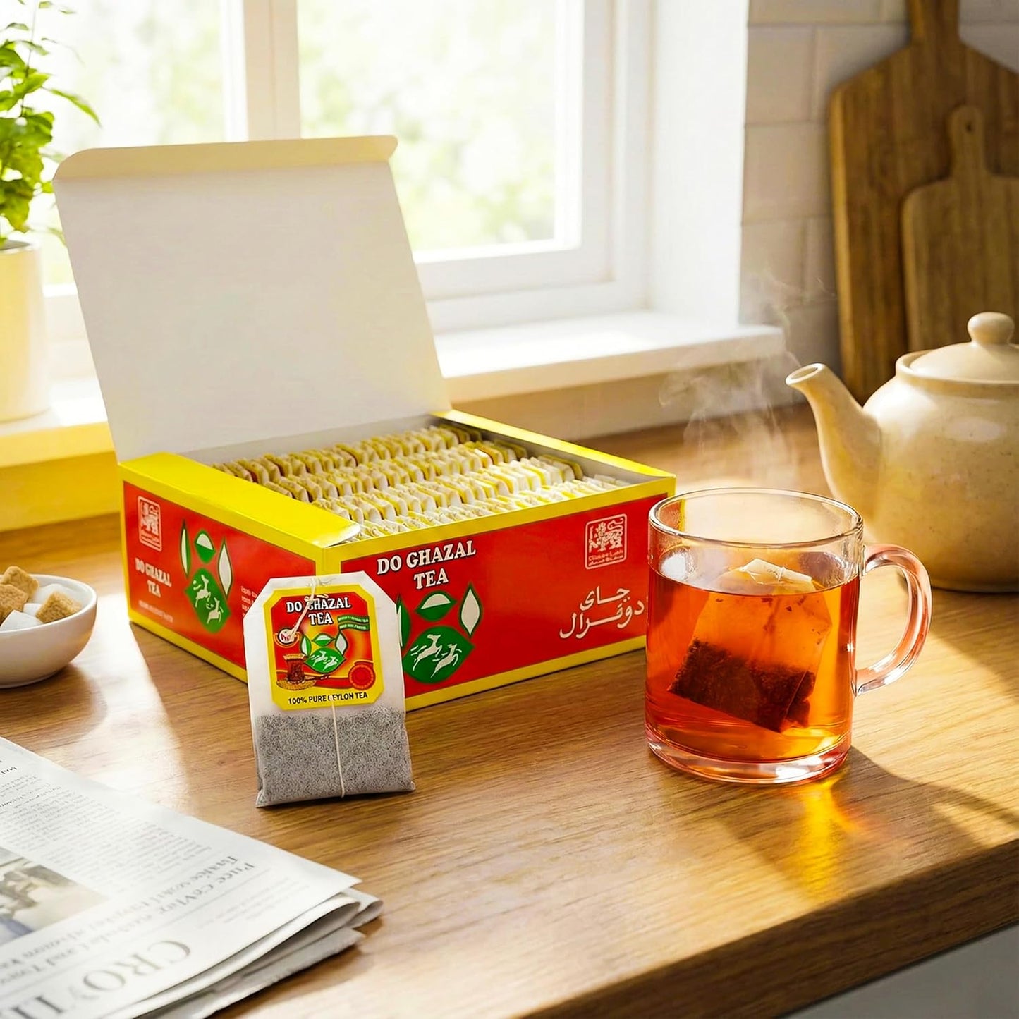 Do Ghazal Super Ceylon Black Tea Bags - 100 x 2g Teabags - Kosher