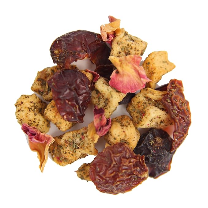 Tea Whisker - Refreshing Watermelon, Fruity Herbal, Loose Leaf Tea, 4 Ounce Pouch, Serve Iced or Hot, Non-Caffeinated