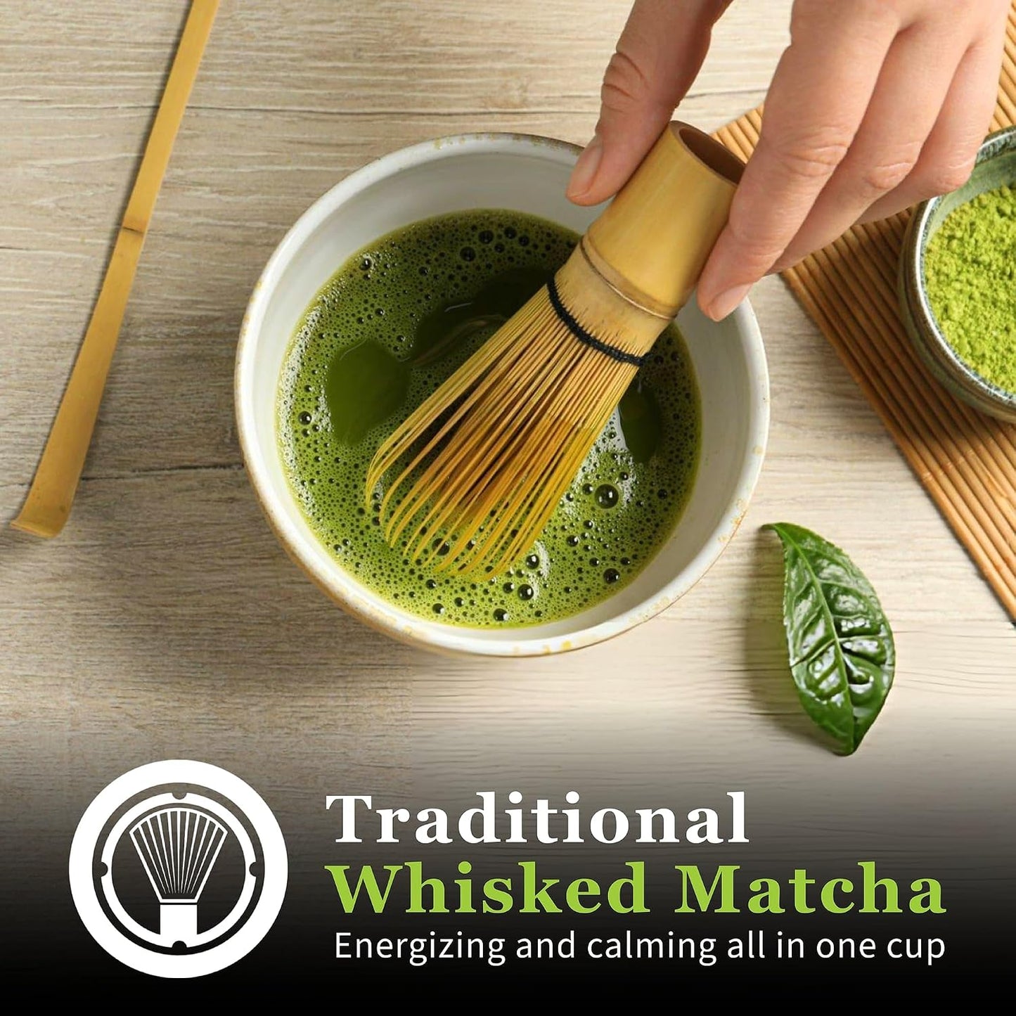 DoMatcha - Organic Ceremonial Green Tea Matcha Powder, Natural Source of Antioxidants, Caffeine, and L-Theanine, Promotes Focus and Relaxation, Kosher, 75 Servings (2.82 oz)