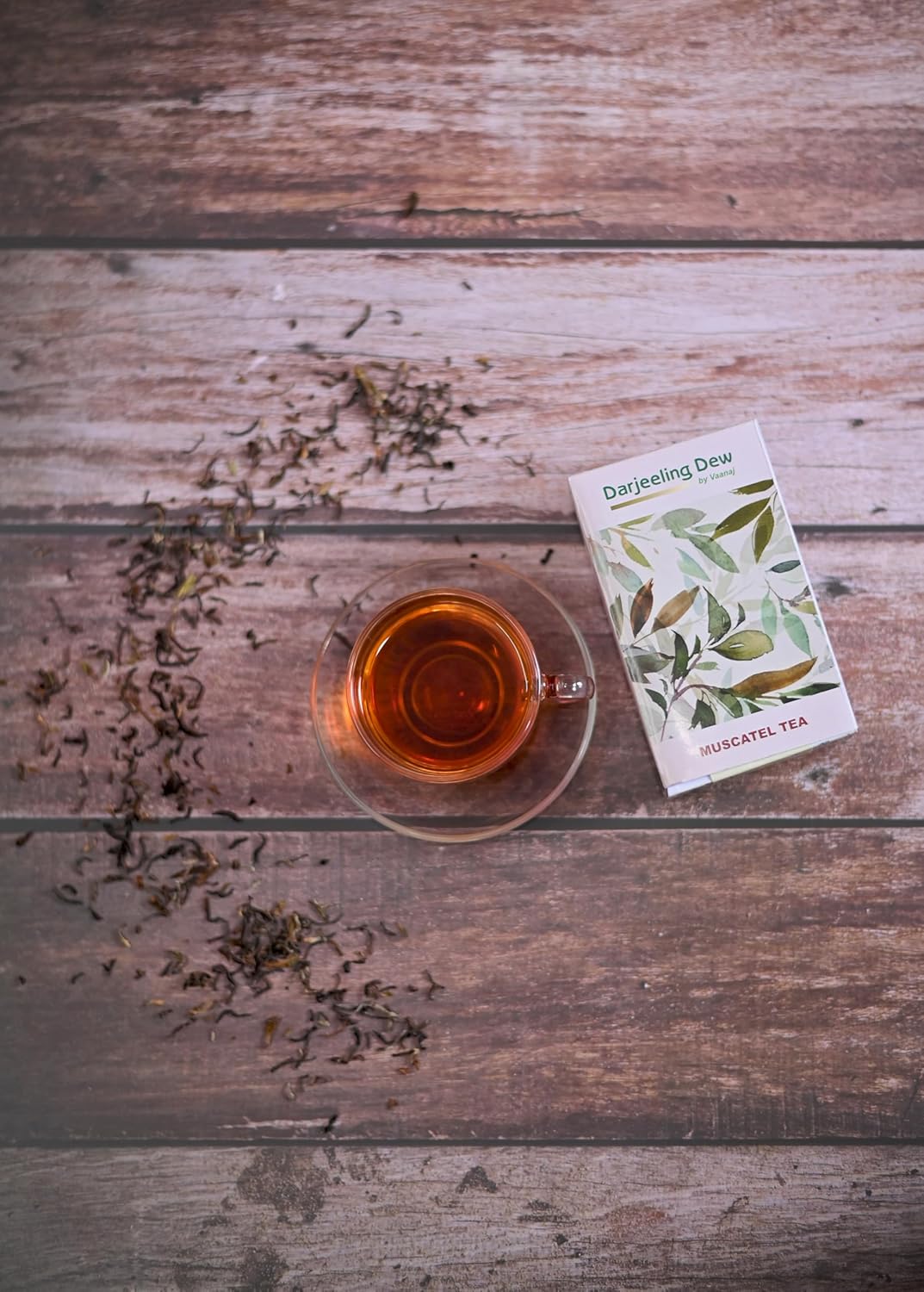 Darjeeling Dew Muscatel Tea by Vaanaj, Premium Loose Leaf Black Tea