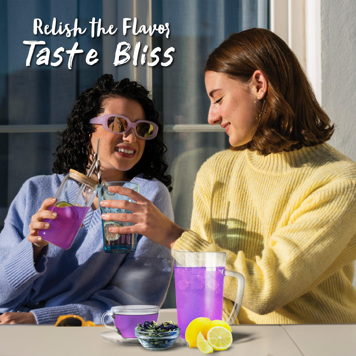 Real Naturals Butterfly Pea Flower Tea (375+ cups) 4.4oz Blue Butterfly Pea Tea Blue Tea