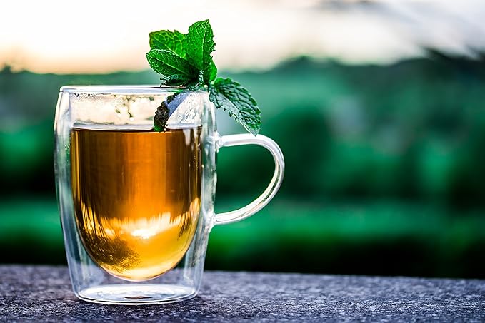FIRE TEAS Relaxing Rooibos Evening Tea- Organic Red Rooibos, Peppermint, Lavender, Raspberry Leaf, Ginger, Saffron - Caffeine Free, Herbal Tea, Strong Taste, Perfect for Evenings & Nights -
