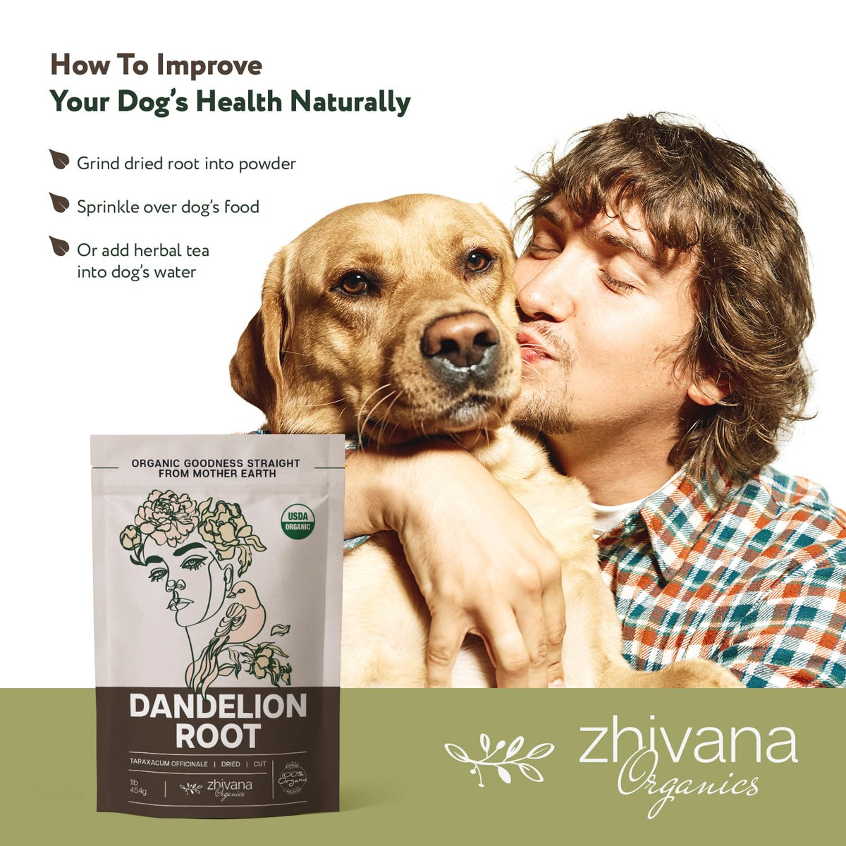 Organic Dandelion Root Tea Loose Leaf 16 oz. - Liver Cleanse, Digestion