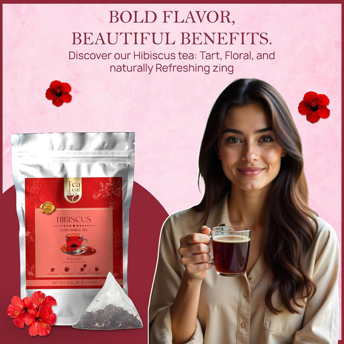 Hibiscus Herbal Tea (100 gm/3.5 oz)