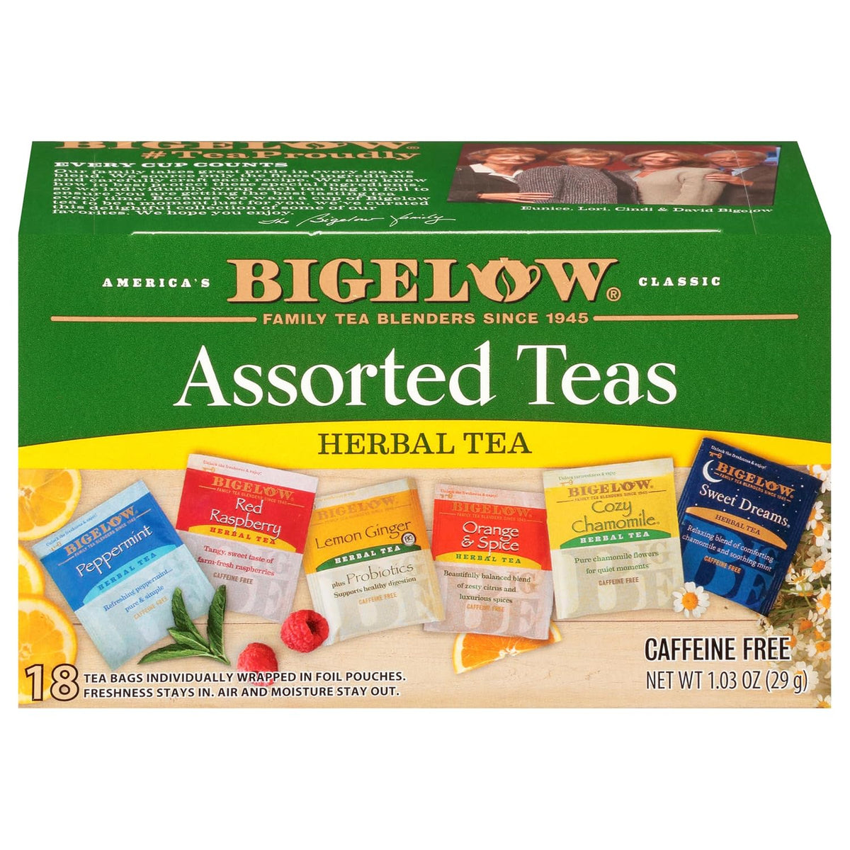 Bigelow Herbal Teas Six Flavor Assortment
