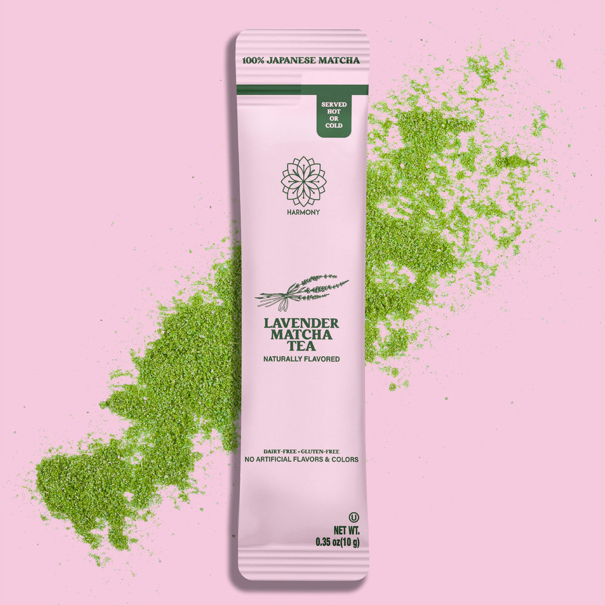 Harmony Proteins Harmony Premium Japanese Lavender Matcha Tea, 10 Sticks