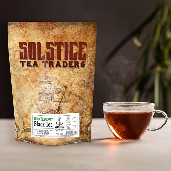 Irish Breakfast Tea, 100% Assam Origin (8-Ounce Bulk Bag); Makes 100+ Cups of Real Irish Breakfast Tea