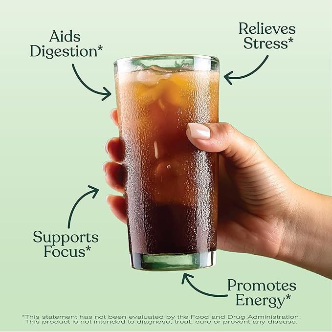 Yerba Mate Instant Tea Powder by Atlast Nutrition- Premium Unroasted, Unflavored, Yerba Mate Instant Tea for a Refreshing and Energizing Experience - 50 Servings