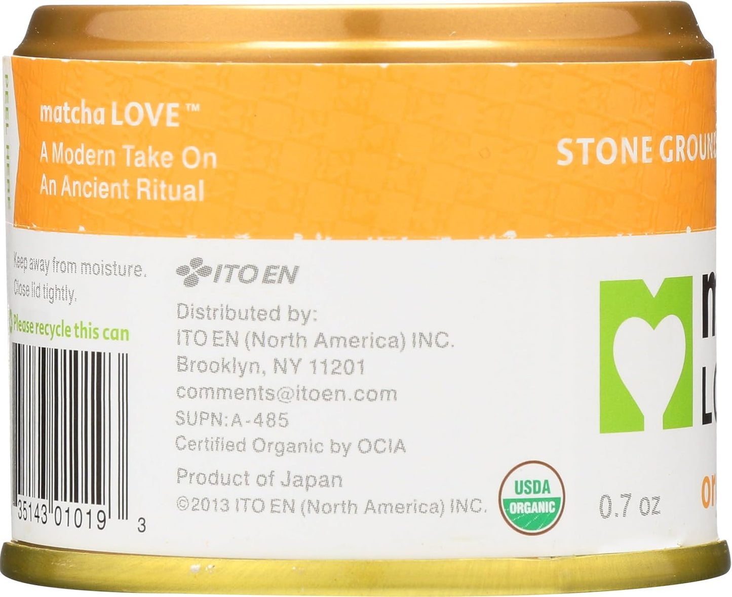 Ito En Matcha Love Organic - Matcha Powder, 20G Tin