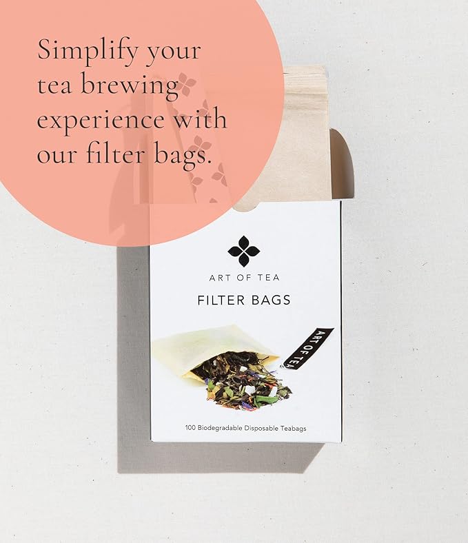 Art of Tea, Bright Eyed Turmeric Ginger Tea - Caffeine Free Turmeric Ginger Tea Bags, 50 Eco Friendly Pyramid Sachets