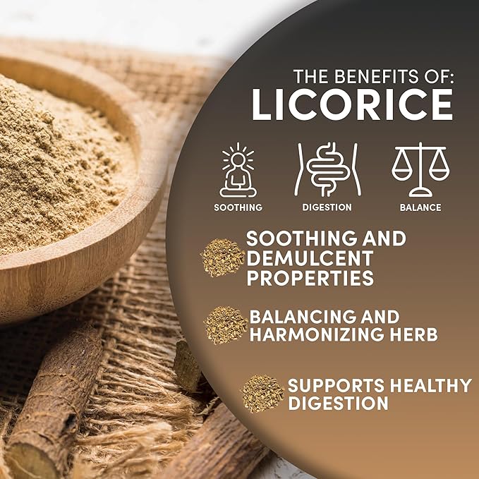 Worldwide Botanicals Organic Licorice Root – 8 oz – 100% Glycyrrhiza glabra –Palo Dulce, Regaliz – Cut & Sift, Naturally Sweet and Soothing, Harmonizing Tea – 8 ounces