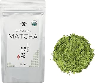 TOMOSAN Japanese Organic Matcha - Authentically Japanese Uji Kyoto Origin, Traditional Stone Milled Green Tea Powder, 100g/3.5oz
