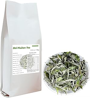 White Peony (Bai MuDan) Tea (3.52oz) Loose Leaf Chinese White Tea 福鼎白牡丹茶100g
