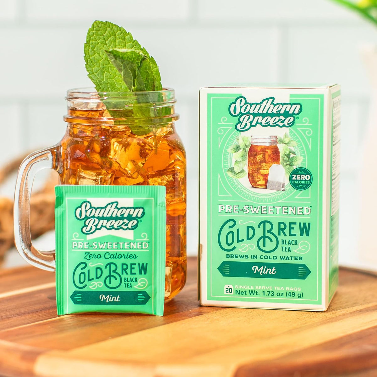 Southern Breeze Cold Brew Sweet Tea Mint Iced Tea 20 Tea Bags