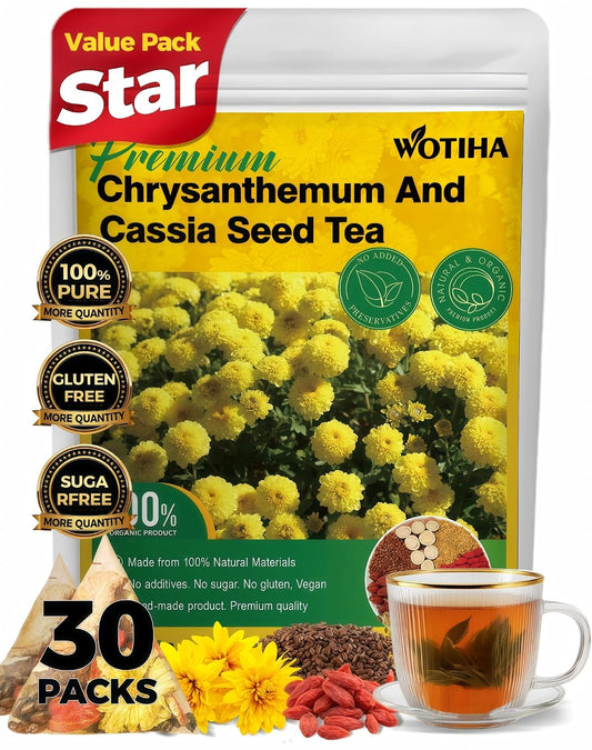 WOTIHA Chrysanthemum cassia seed tea 150g.30 Herbal Tea bags burdock root tea