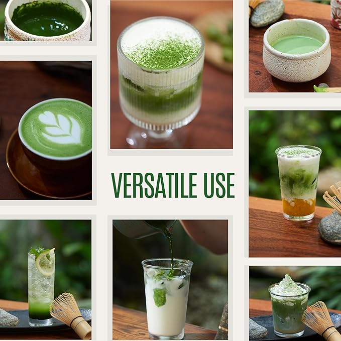 Satoen Authentic Japanese Ceremonial Grade Matcha Powder - Ceremonial Matcha Green Tea Powder from 100% Spring Premium First Harvest - Crafted for Matcha Straight Tea (100g)