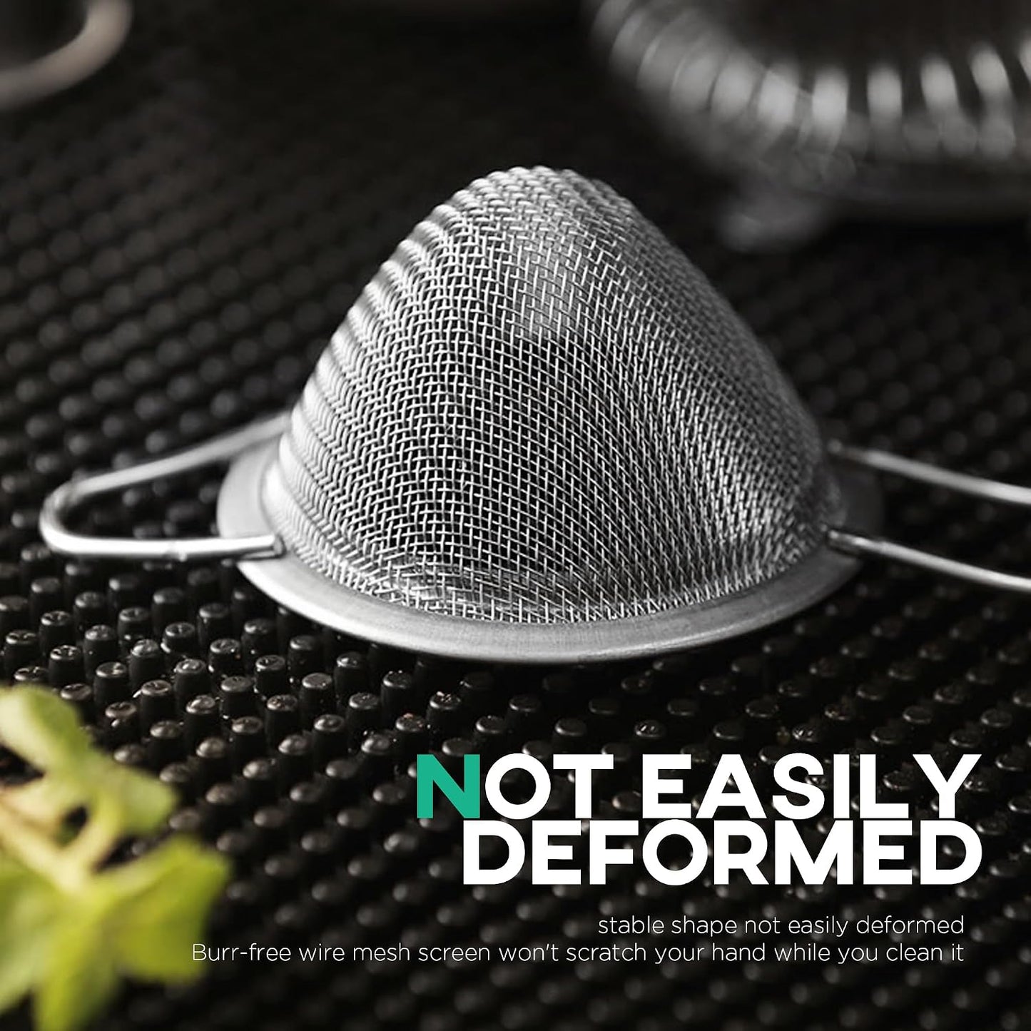 Homestia 2 Pack Stainless Steel Fine Mesh Strainer, Sieve Sifter For Tea